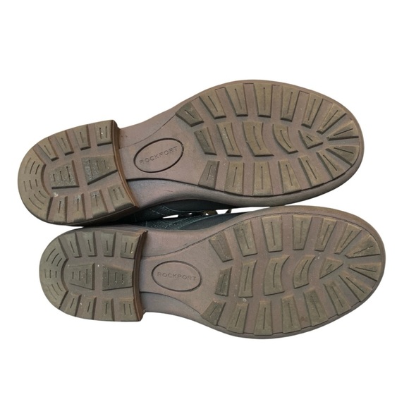 Rockport Cobb Hill Collection Boots Womens 7.5 Green Leather Army Combat Chukka - Picture 8 of 14